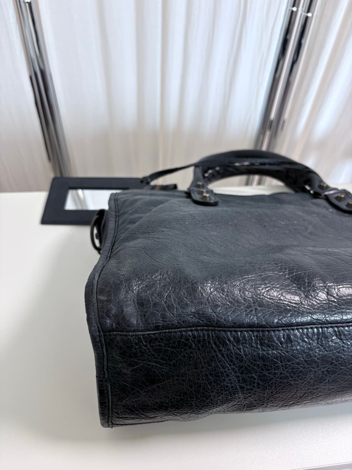 발렌시아가 시티 모터백 다크네이비 상품이미지9