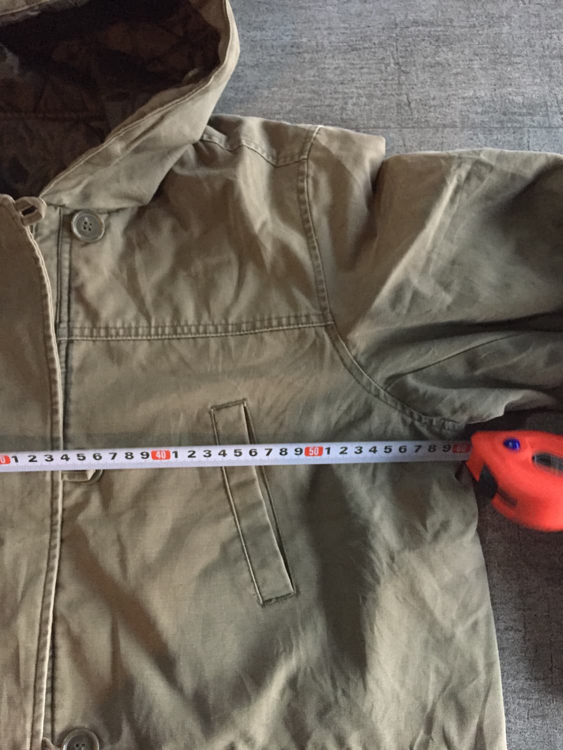 일본빈티지 Hills 올드스쿨아메카지 혁오풍 사파리후드야상자켓 상품이미지3