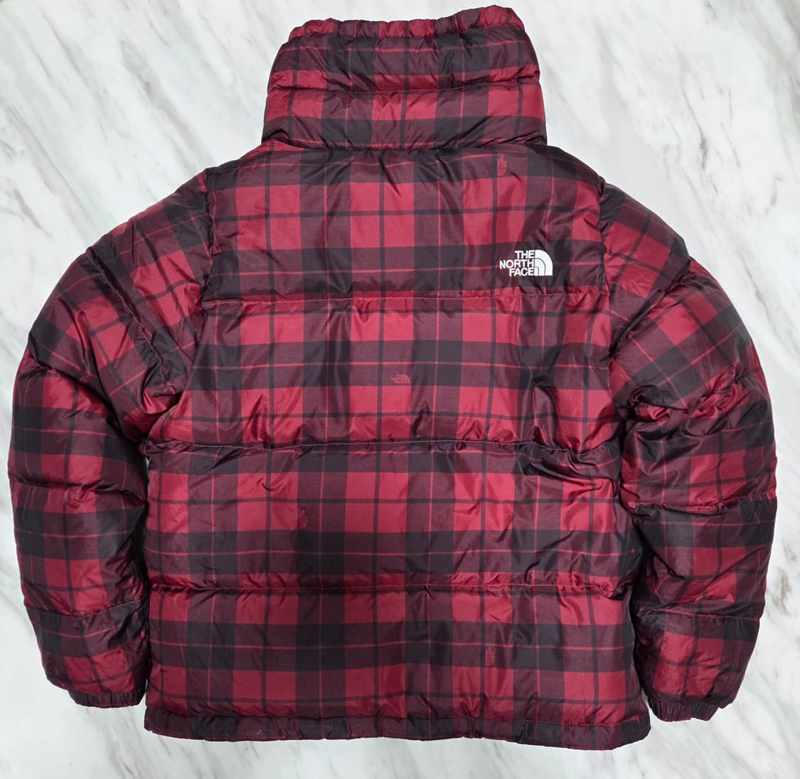 노스페이스 여성 체크 700 구스다운 눕시 패딩 상품이미지2