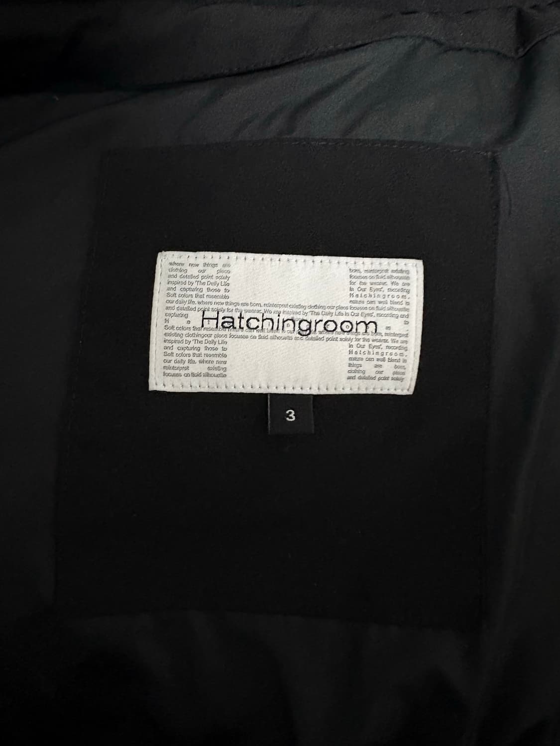 해칭룸 헤비 웹 구스다운 푸퍼 블랙(3사이즈) 상품이미지3