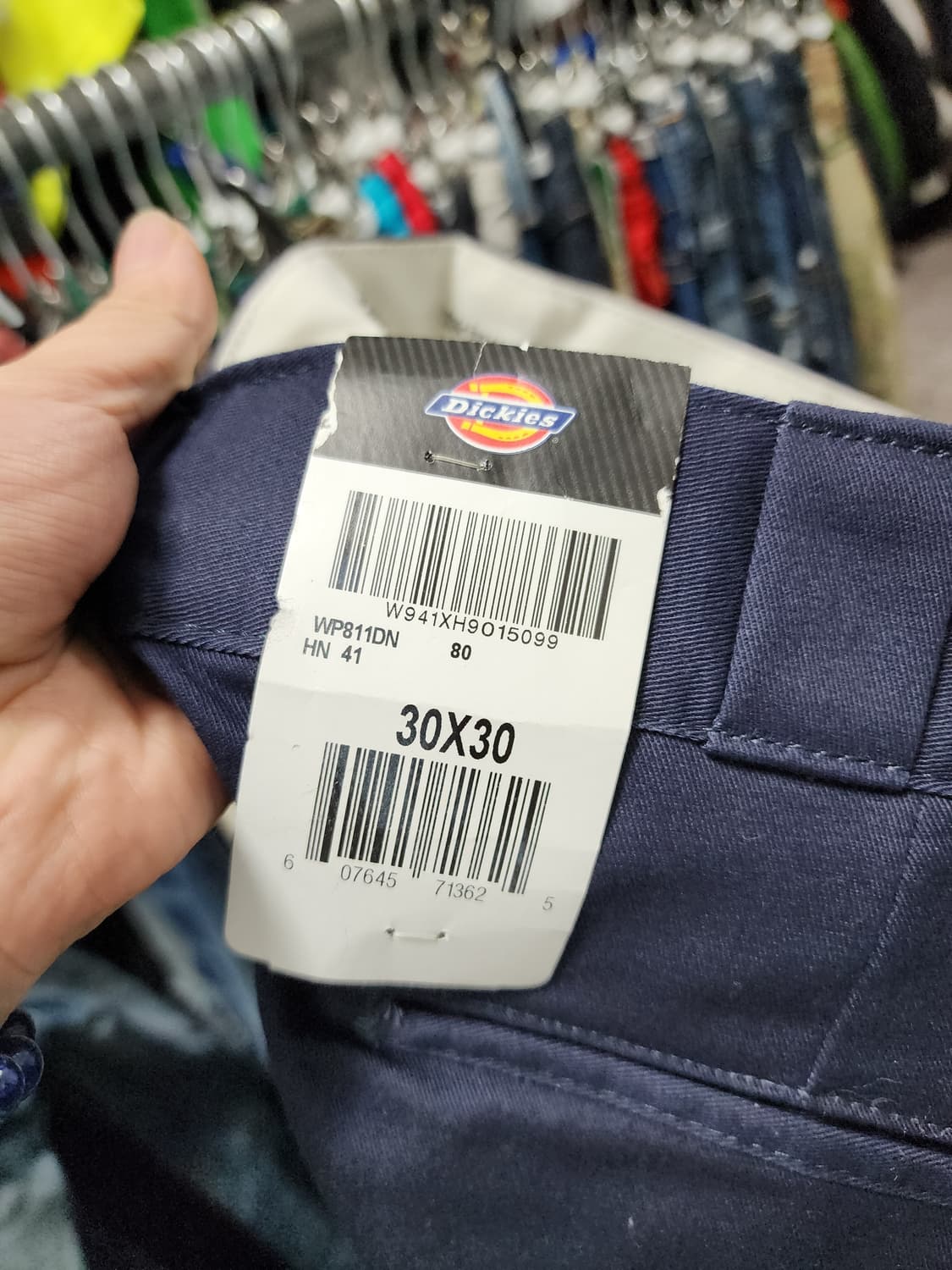 (새상품) 디키즈 스키니핏 네이비 워크팬츠 상품이미지5