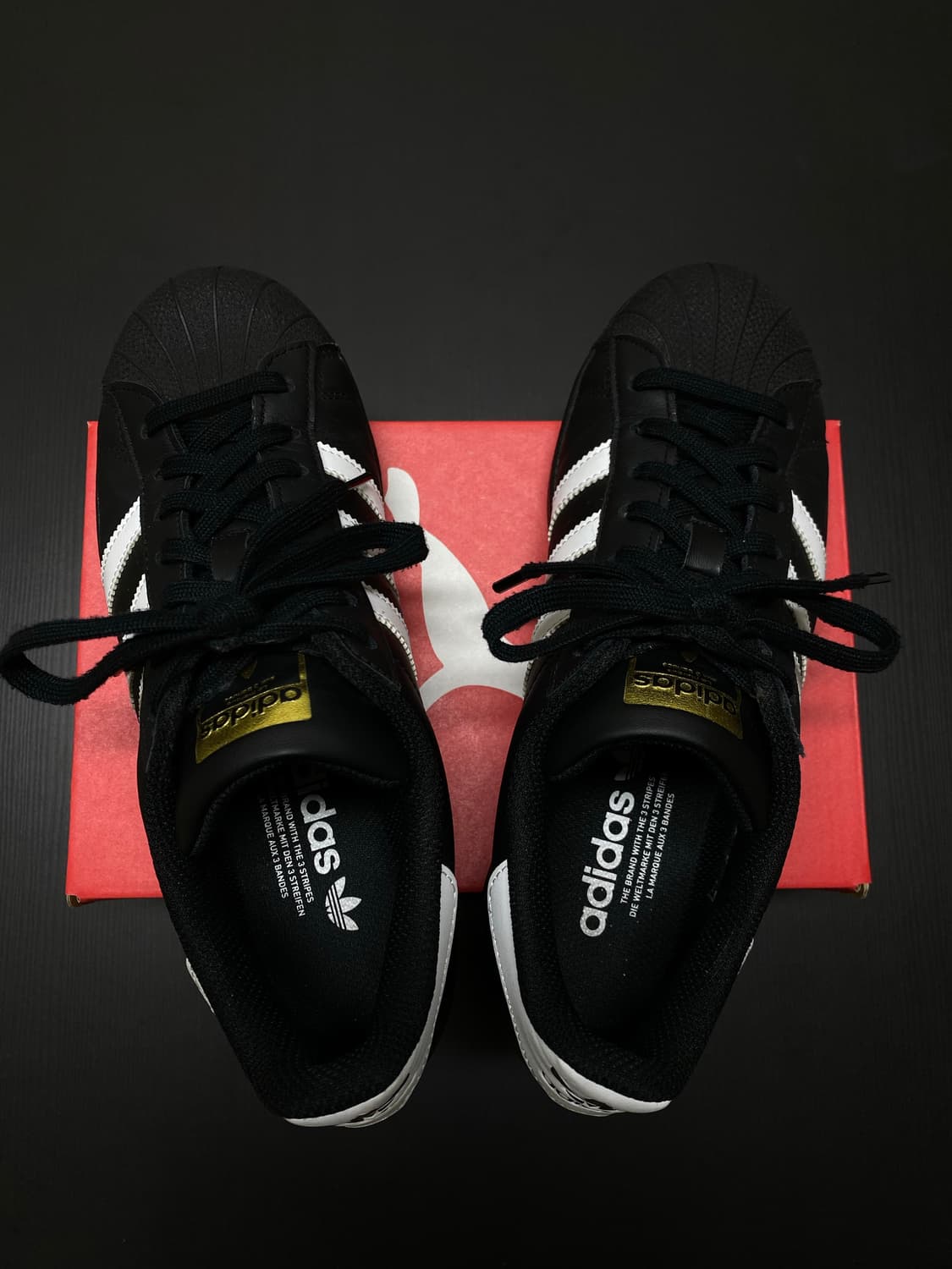 (250) 아디다스 슈퍼스타 코어블랙 화이트 상품이미지2