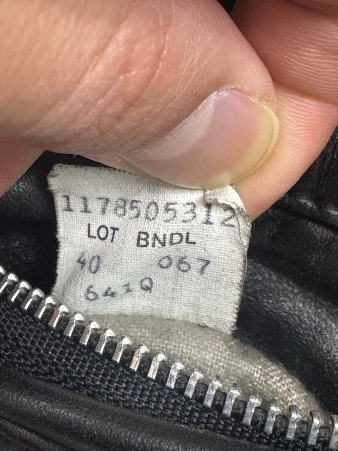 40) 90s 쇼트(Schott) 641Q 라이더 카페 레이서 가죽자켓 상품이미지5