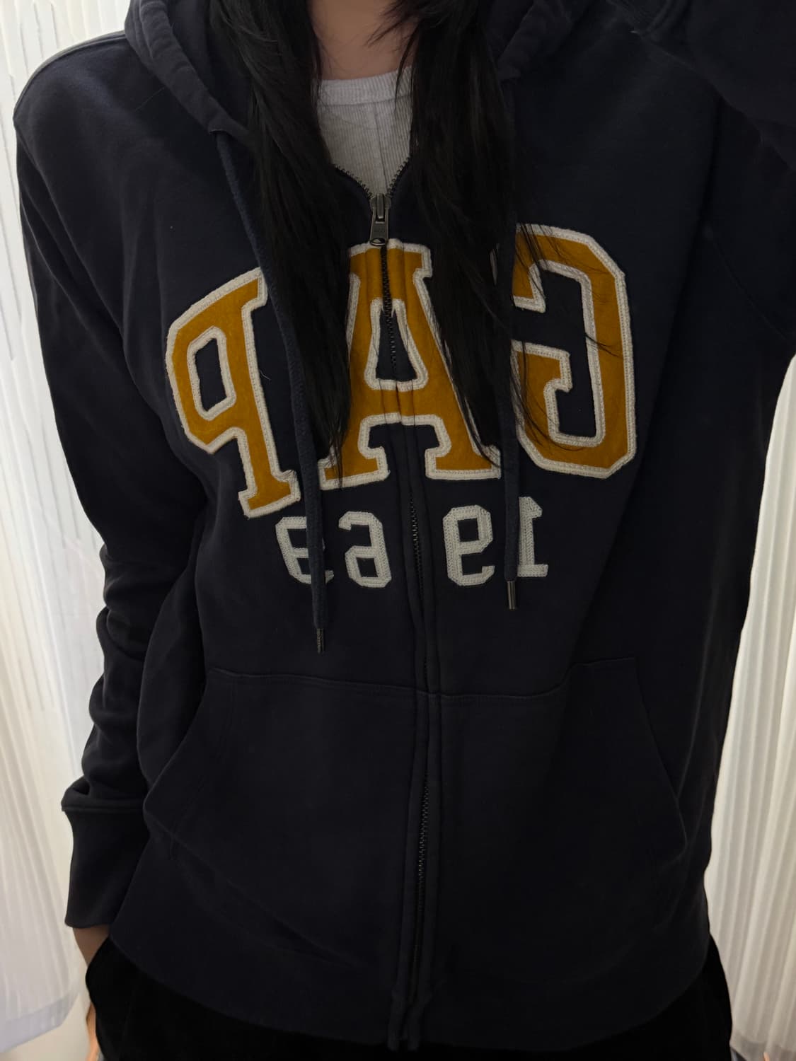 갭 네이비 후드집업 M 상품이미지1