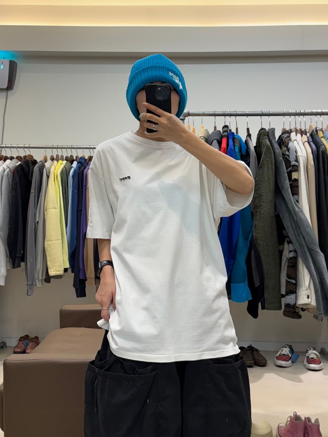 베이프 로고 패치 반팔 티셔츠 상품이미지5