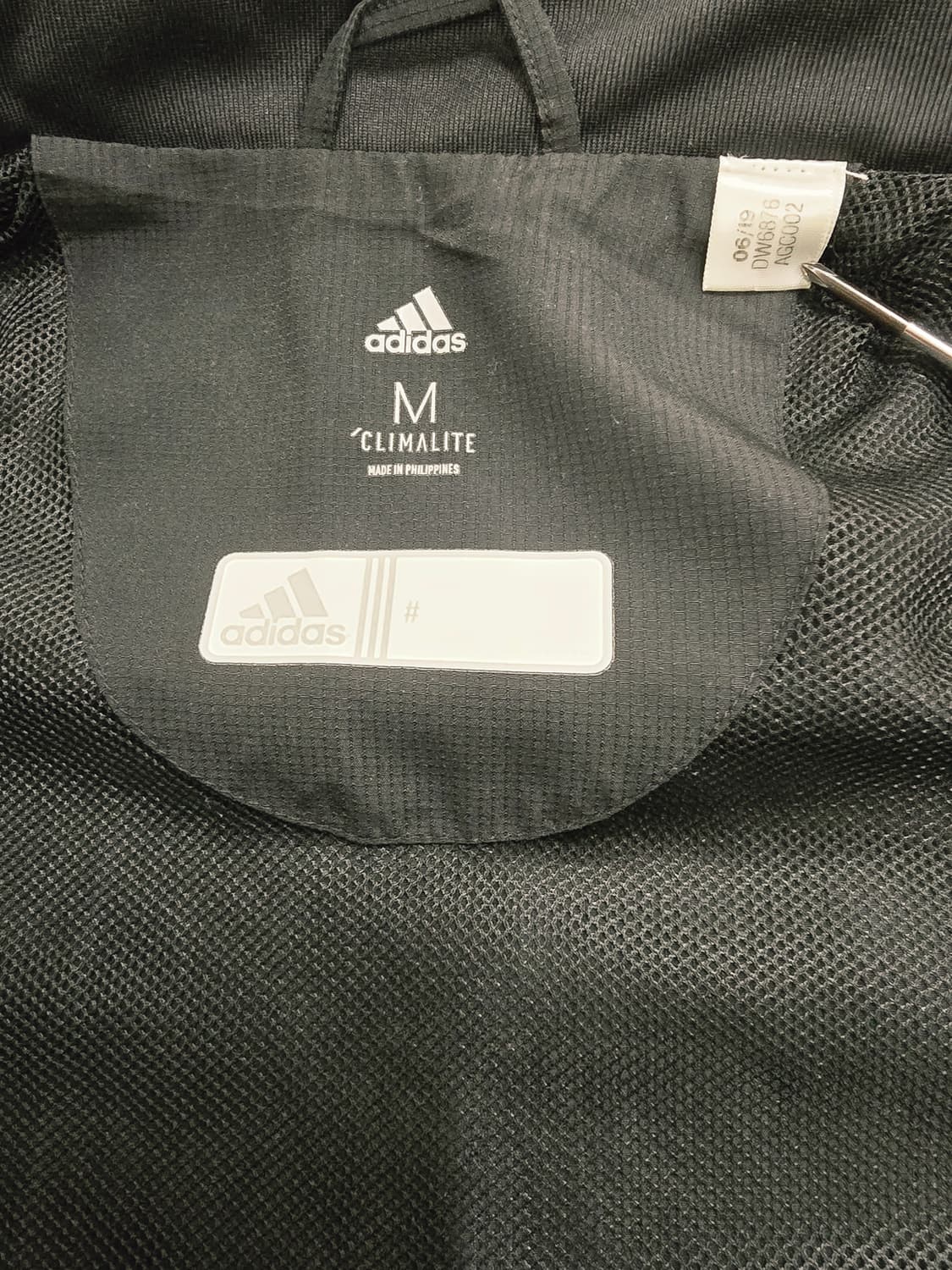 아디다스 블랙 CLIMALITE 트레이닝 바람막이 상품이미지9