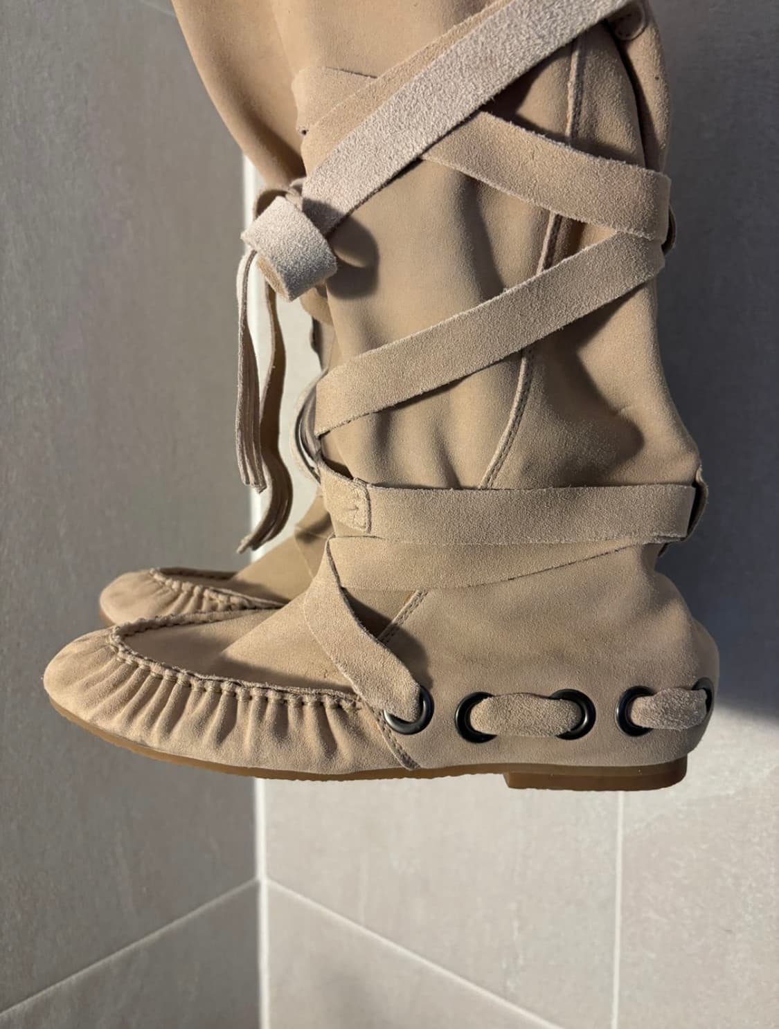 디젤 스웨이드 본디지 부츠 상품이미지2