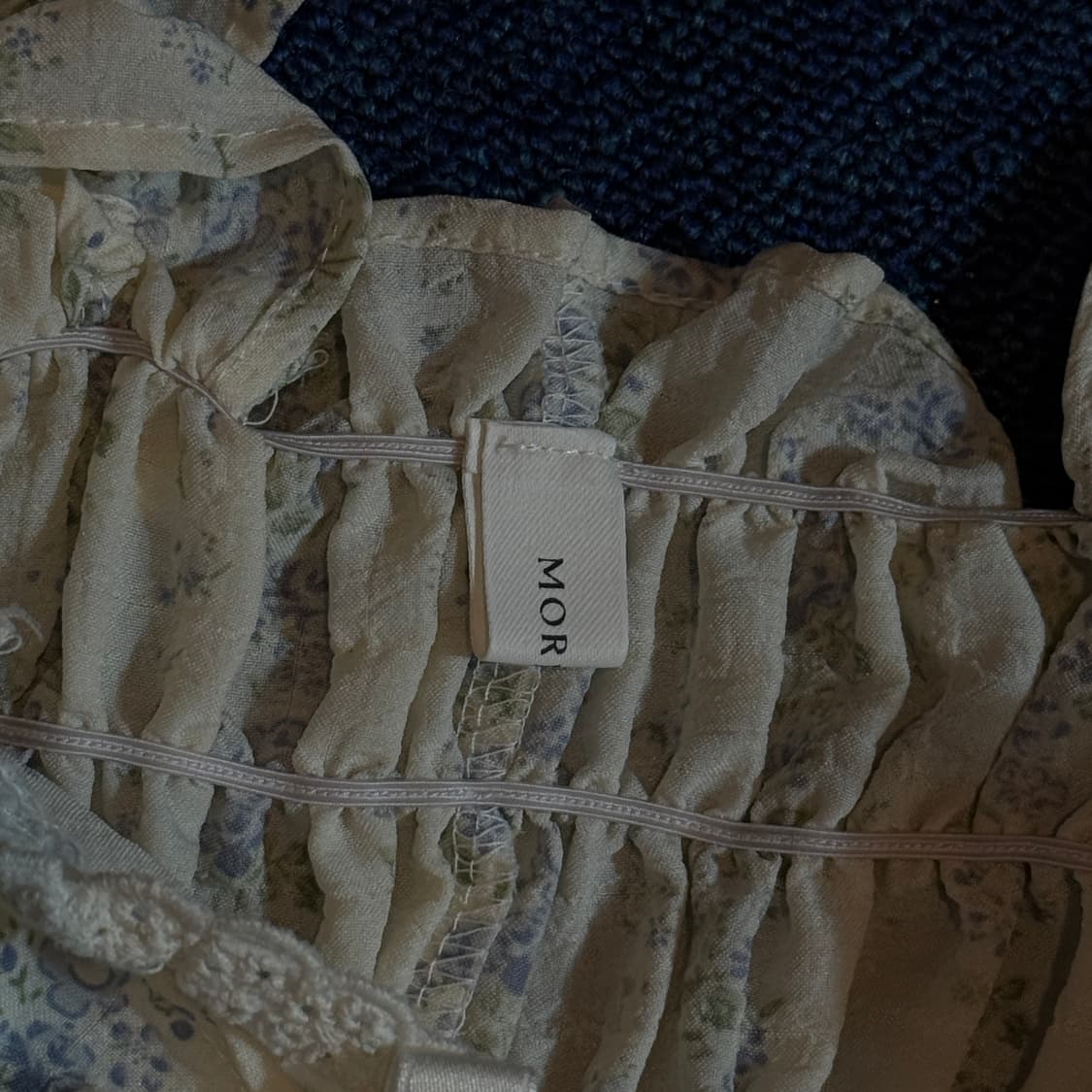 모리걸 플라워 패턴 프릴 롱 원피스 상품이미지3