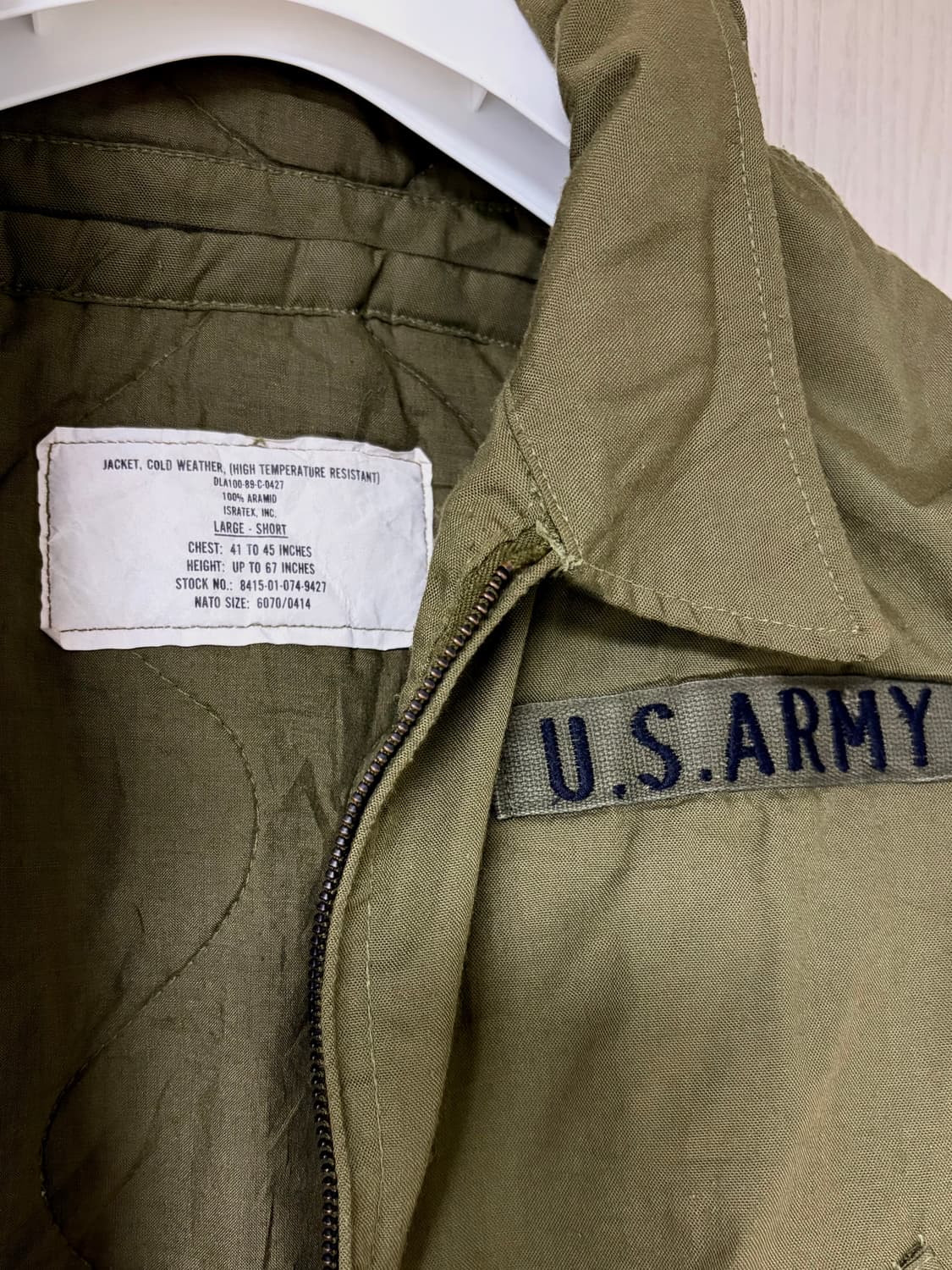 미군 오리지널 cvc탱커자켓 상품이미지3