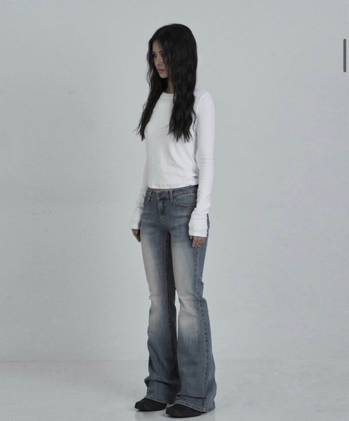 odor Vintage raw jean in blue 상품이미지3