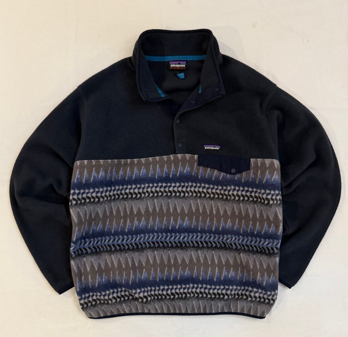 파타고니아 신칠라 스냅 풀오버 플리스 아즈텍 나바호 네이비 상품이미지1