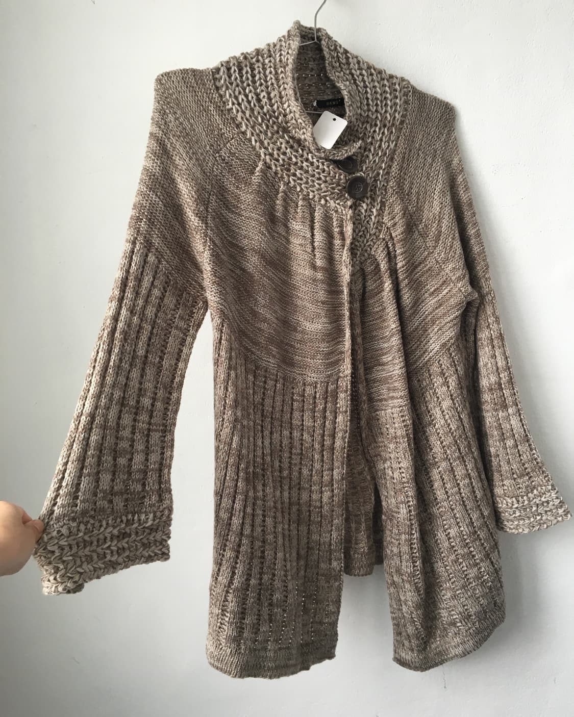 pattern mixed knit cardigan 상품이미지4