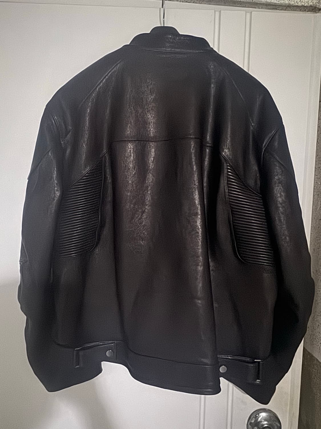 시스템옴므 바이커 램스킨 레더자켓 상품이미지2