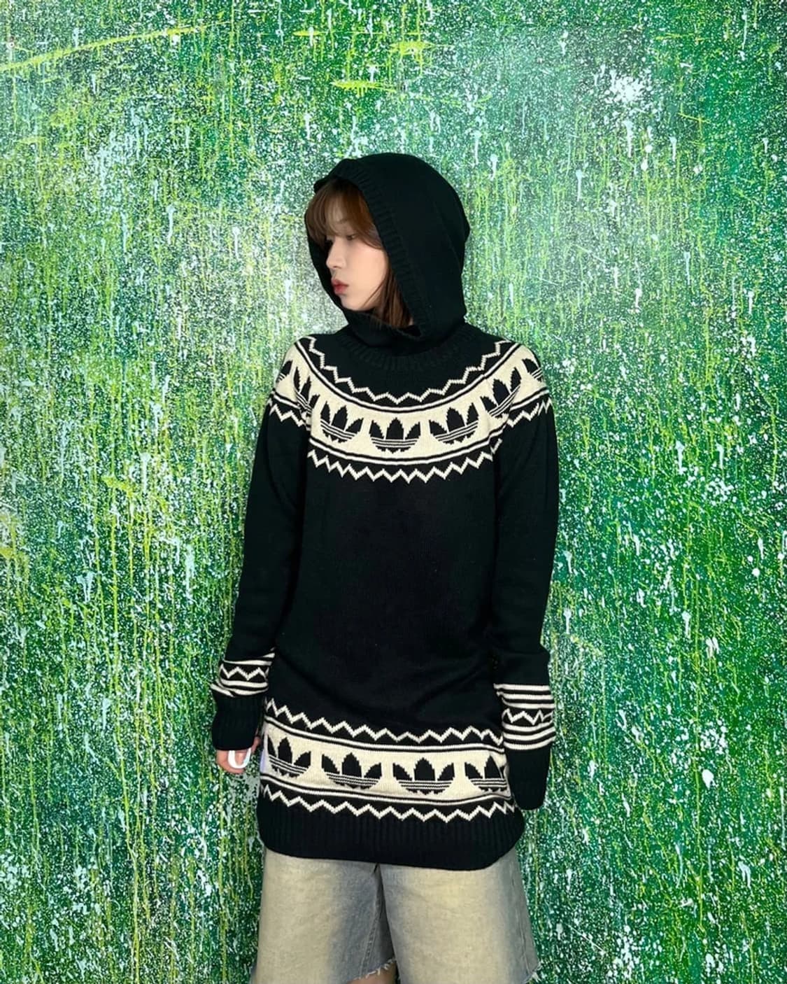 아디다스 00s X-MAS 한정판 후디 니트 원피스 PN5138 상품이미지2