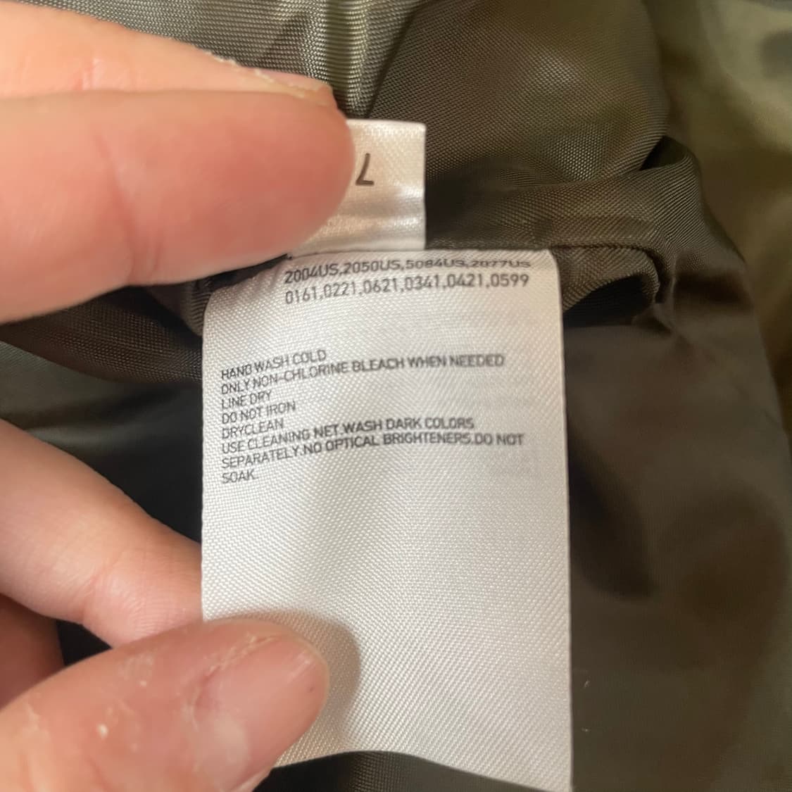 유니클로 나일론 카키 집업 자켓 XS 상품이미지5