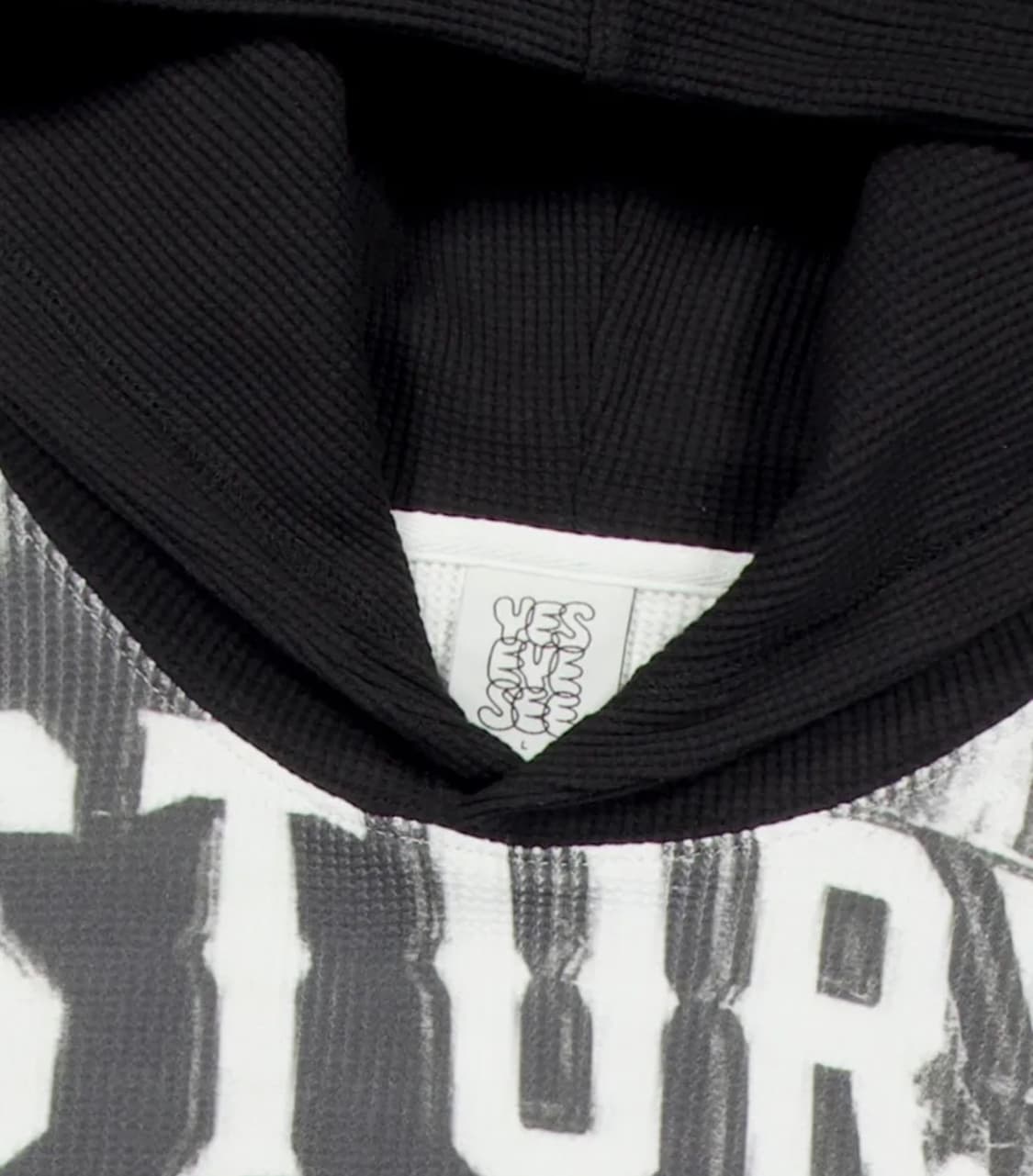 Baseball Waffle Hoodie Black 상품이미지3