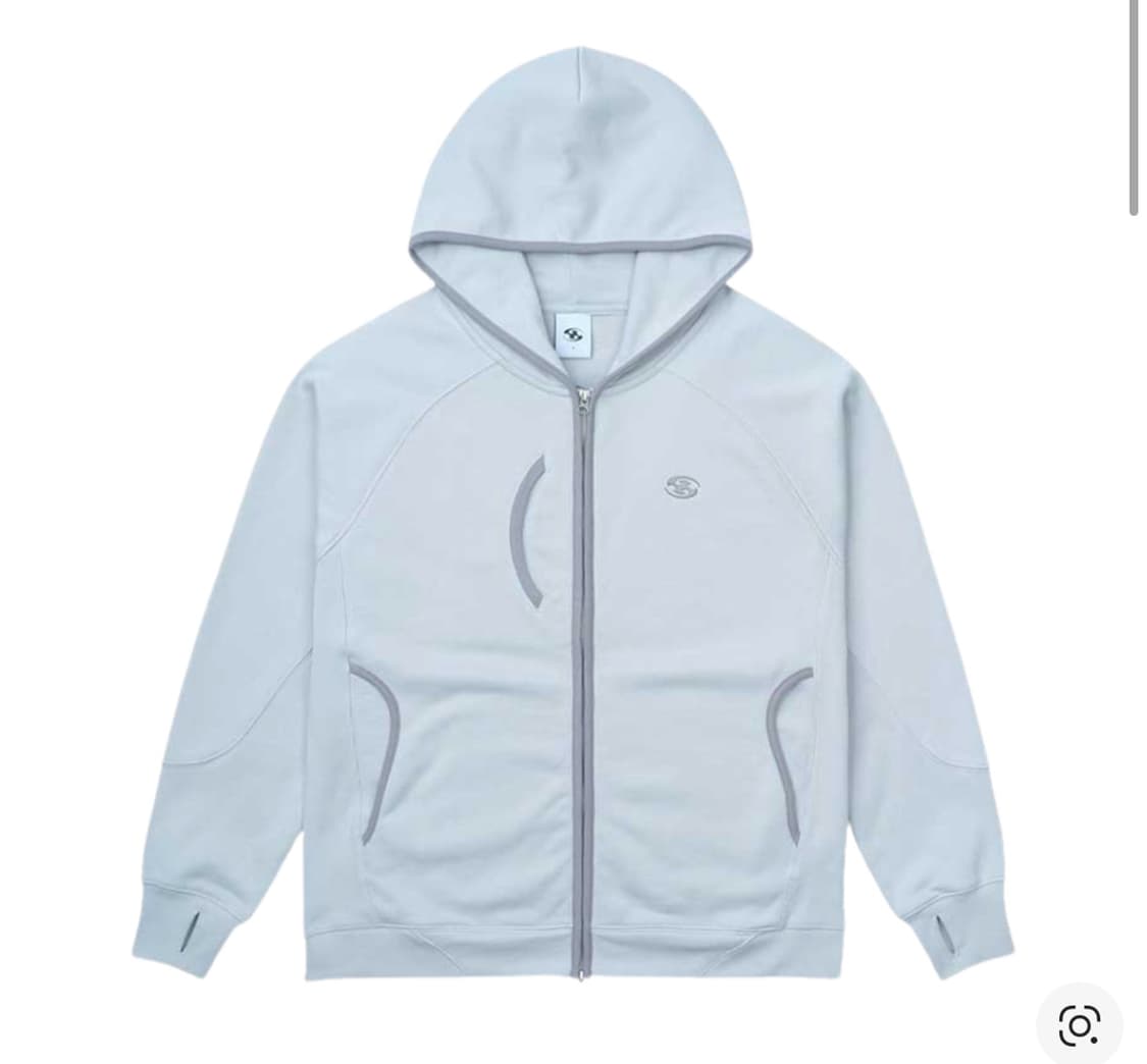 산산기어 후드 후디 집업 그레이 - 24SS  상품이미지1