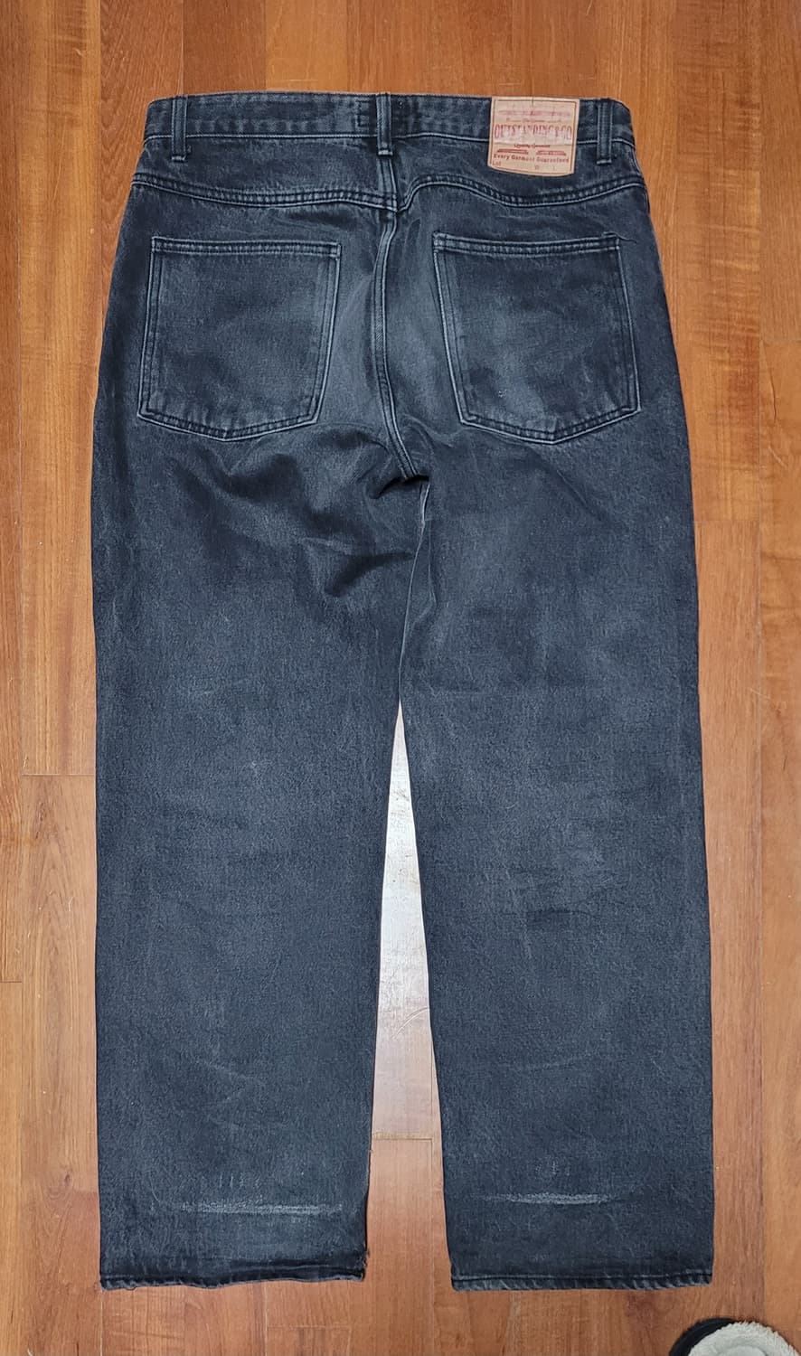아웃스탠딩 외이드 흑청 데님 팬츠 M 상품이미지3