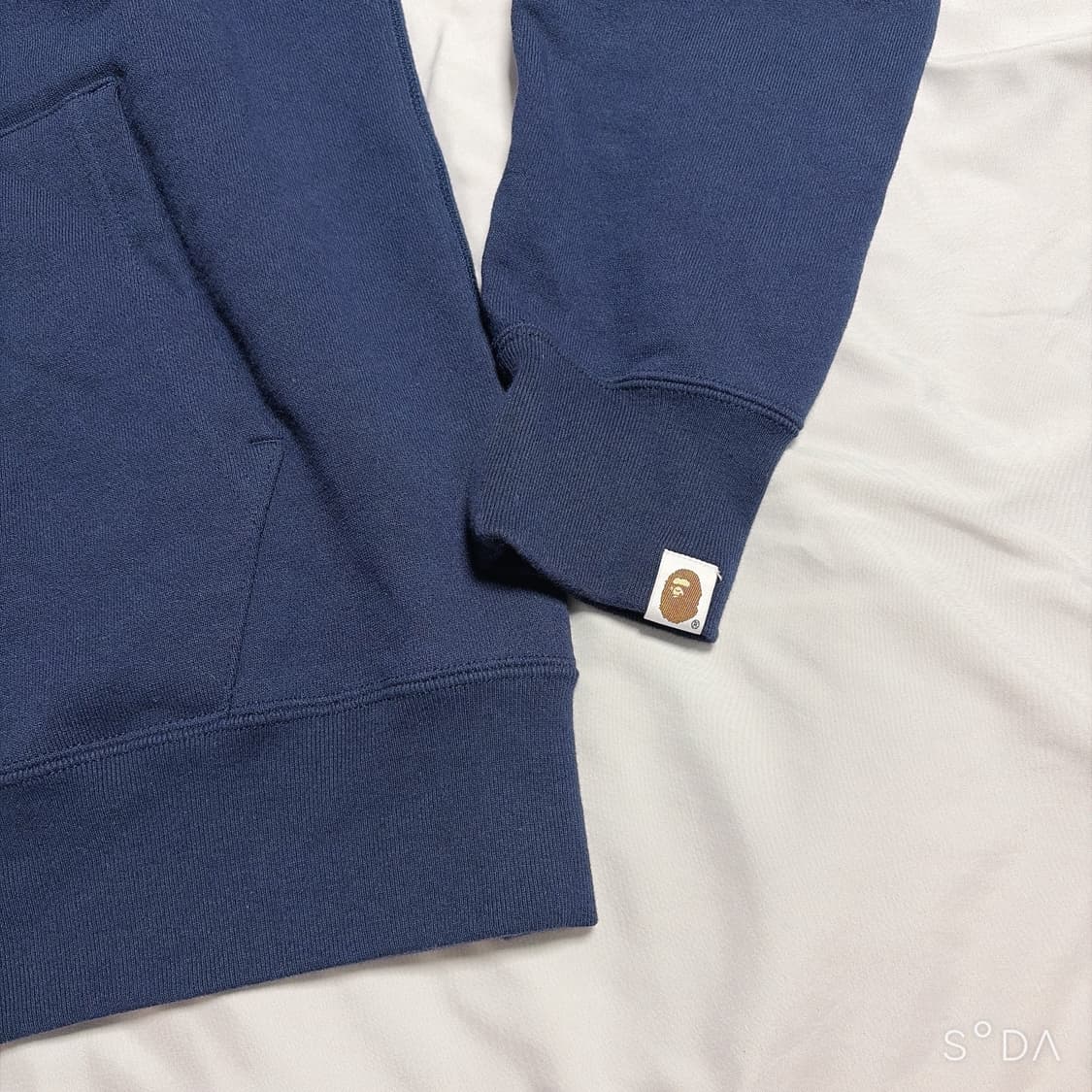 베이프 샤크 후드집업 네이비 카모 M 상품이미지6