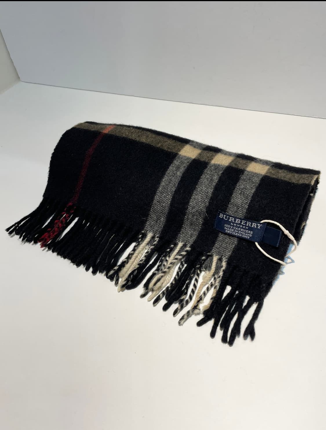 버버리 90s 캐시미어 노바체크 목도리 A1536 상품이미지1