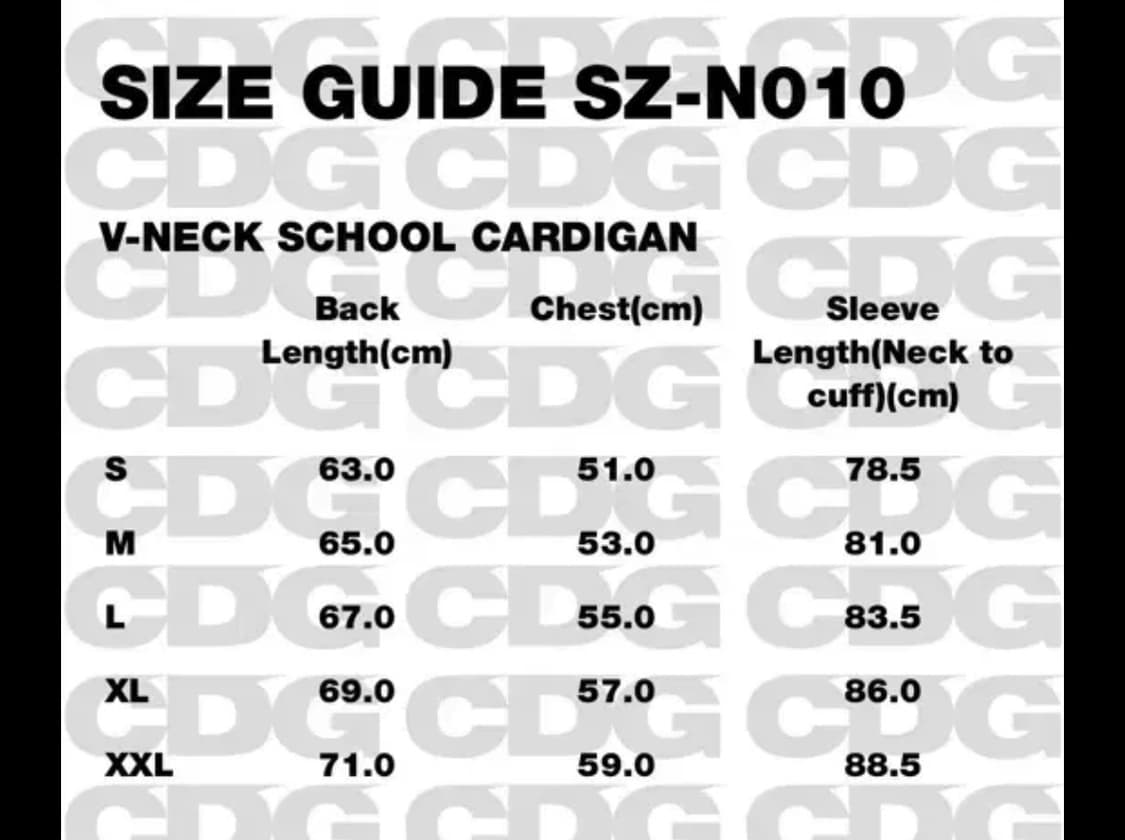 CDG 꼼데 스쿨 가디건 (그레이) 상품이미지3