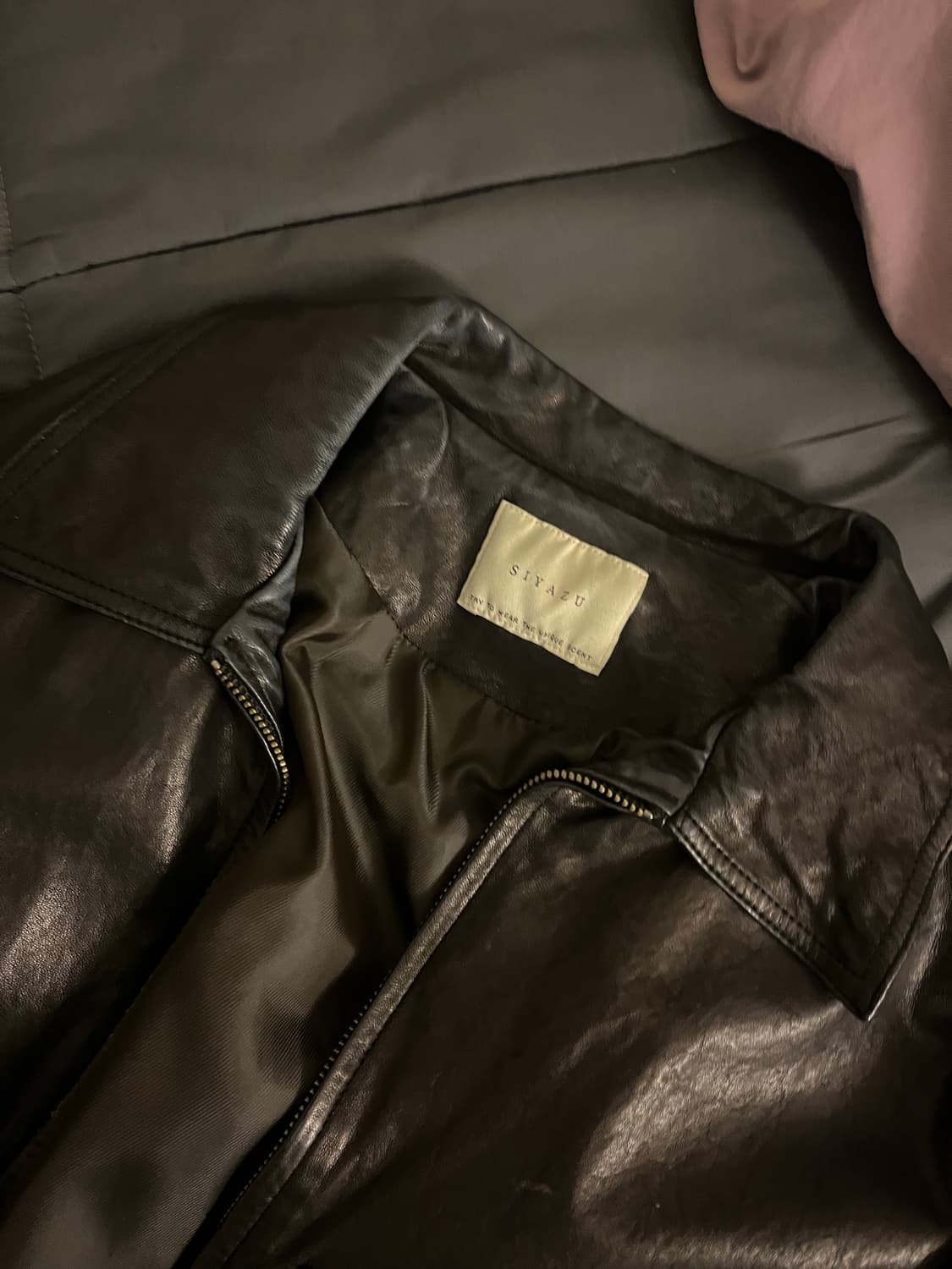 램스킨 워싱 레더자켓 상품이미지7