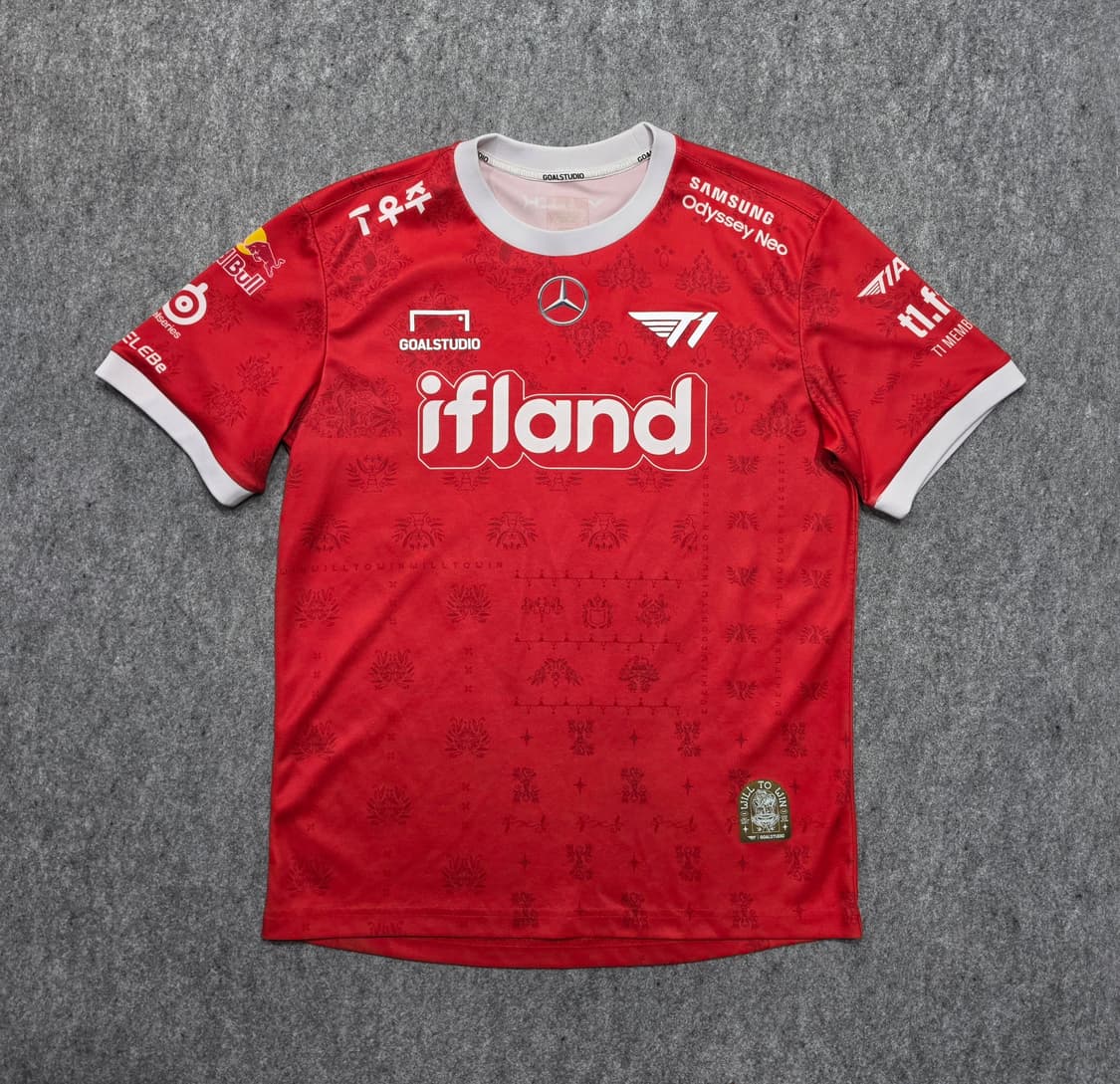 골스튜디오 2023 T1 티원 월즈 어웨이 반팔 유니폼 L 상품이미지1