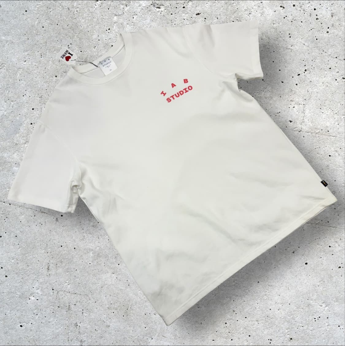 [XL] 아이앱 스튜디오 반팔 티셔츠 화이트 D278 상품이미지2