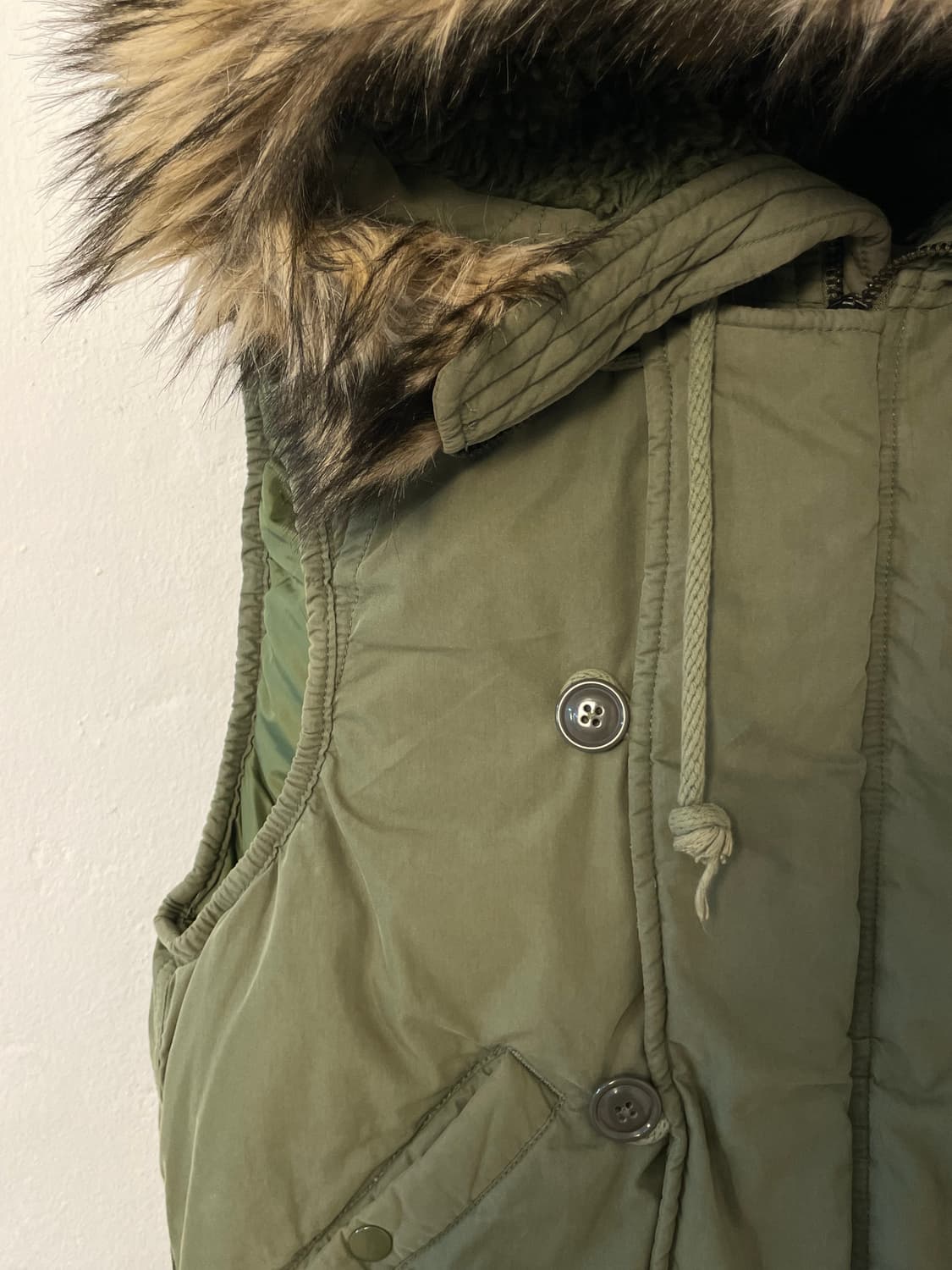 데님앤서플라이 밀리터리 패딩 베스트 상품이미지6