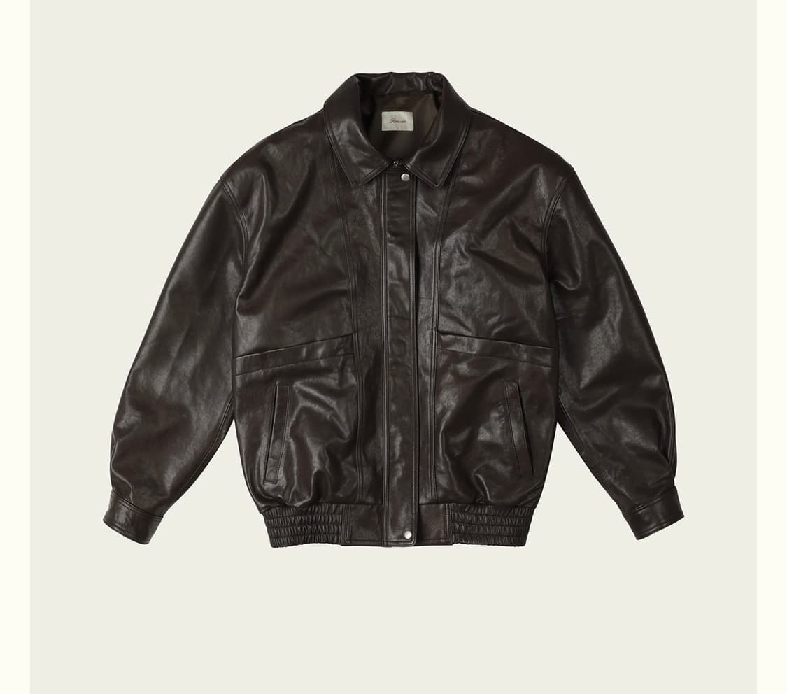 리본빛 카르멘 레더 자켓 Carmen Leather Jacket 상품이미지1