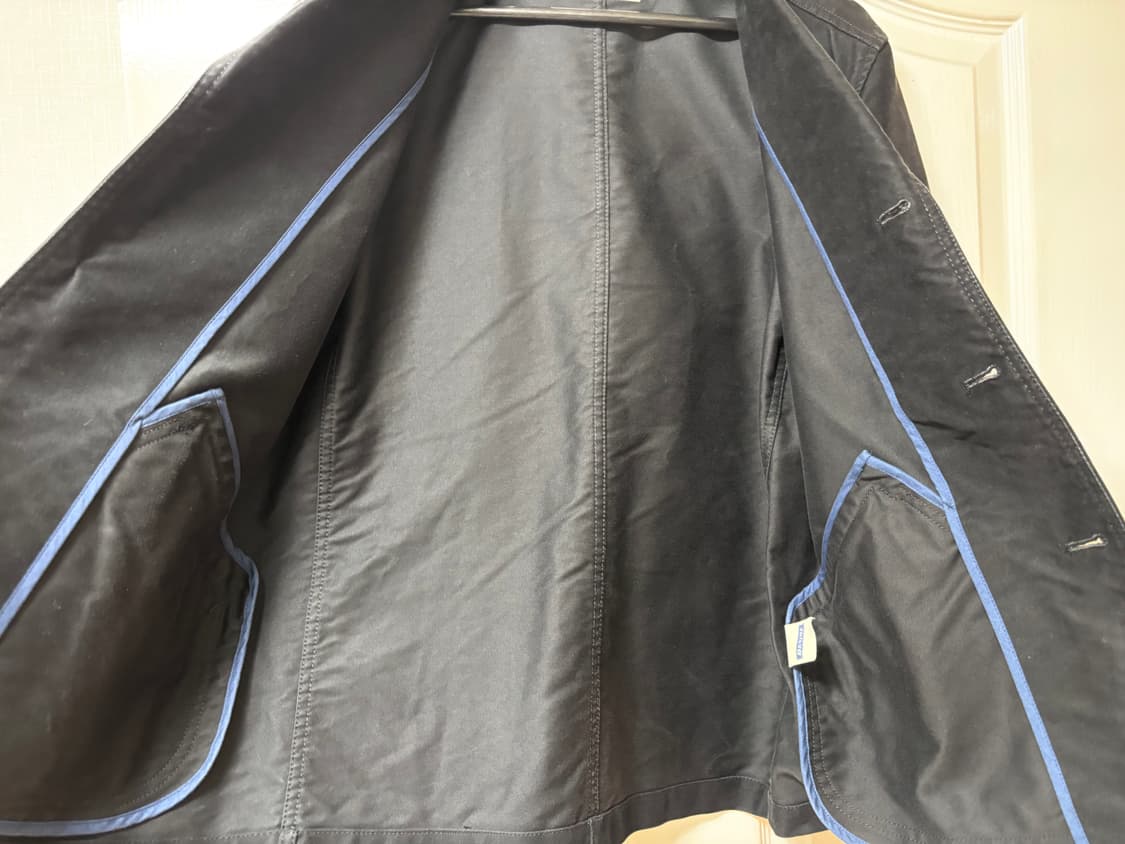 드님 denime 몰스킨 워크자켓 블랙 m 일본산 상품이미지10