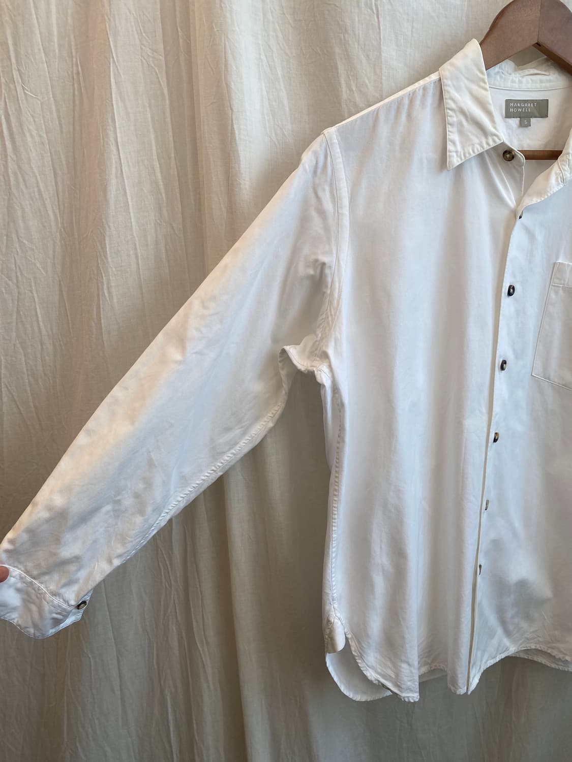 MARGARET HOWELL 화이트 셔츠(MEN S) 상품이미지5