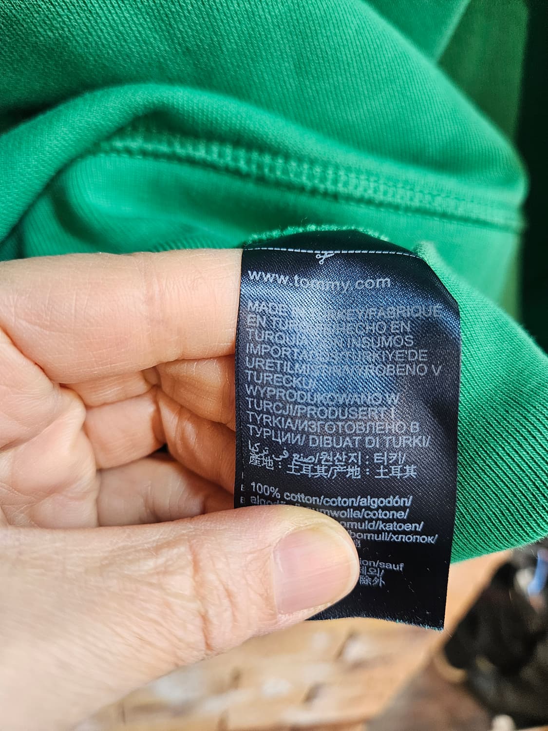 타미힐피거 맨투맨  그린 상품이미지6