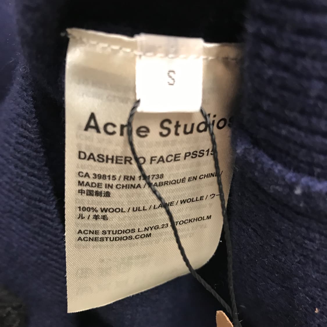 아크네스튜디오 니트 네이비 S 상품이미지6