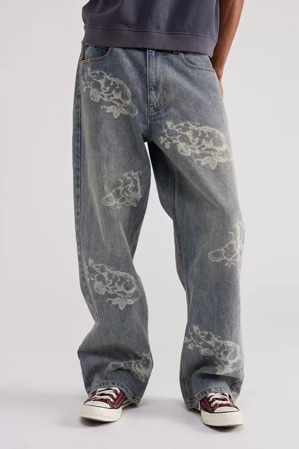 어반아웃피터스 BDG 프린팅 빈티지 데님 팬츠 상품이미지1