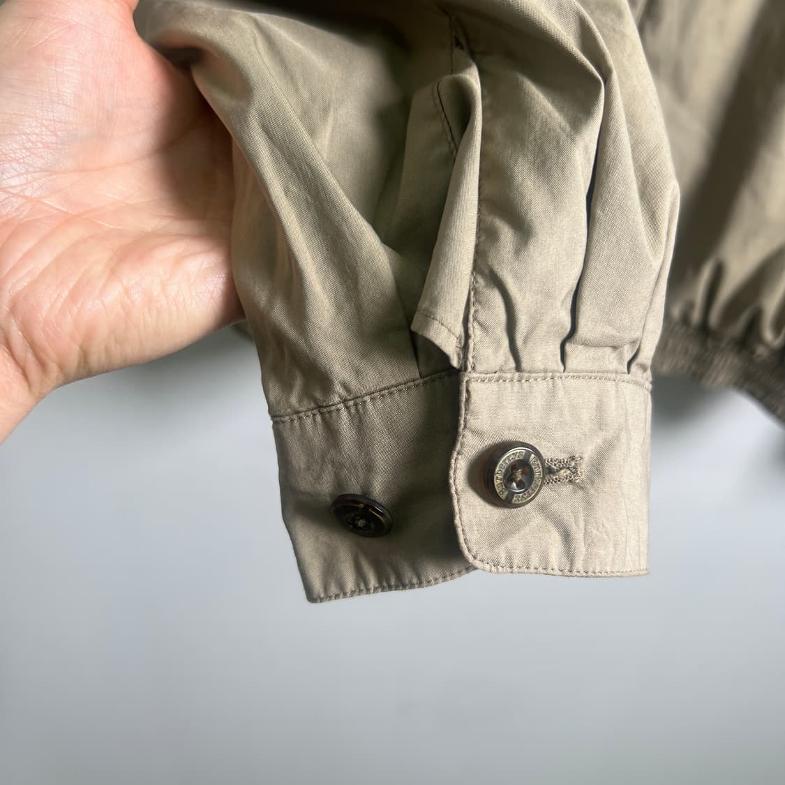 버버리 베이지 해링턴 블루종 자켓 M 상품이미지7