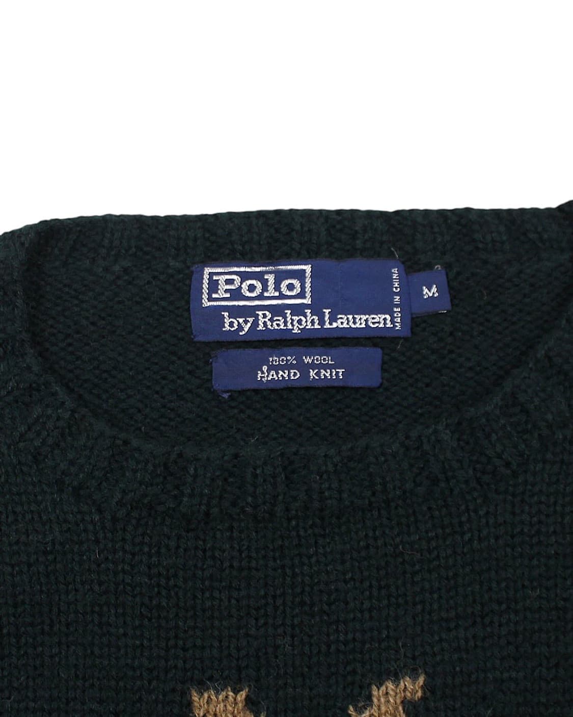 폴로랄프로렌 말굽 페어아일 울 핸드 니트 스웨터 빈티지 상품이미지4