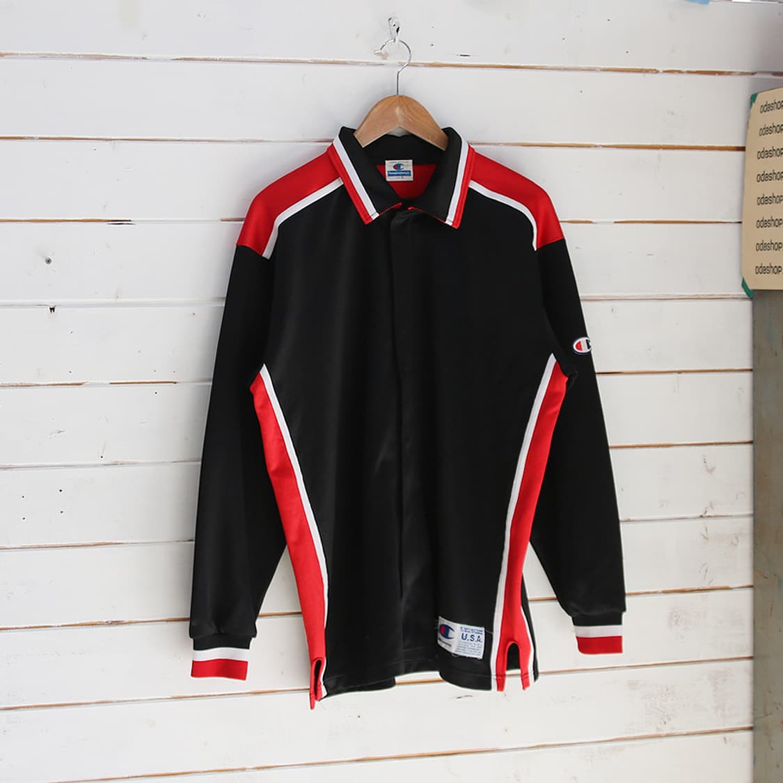 (착용컷) Champion 올드스쿨 트랙 자켓 (남성용 100) 상품이미지1