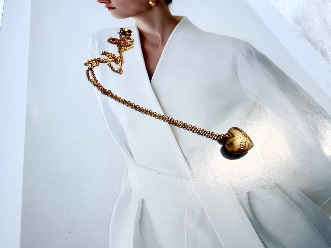 구찌 하트 골드 체인 목걸이 상품이미지5