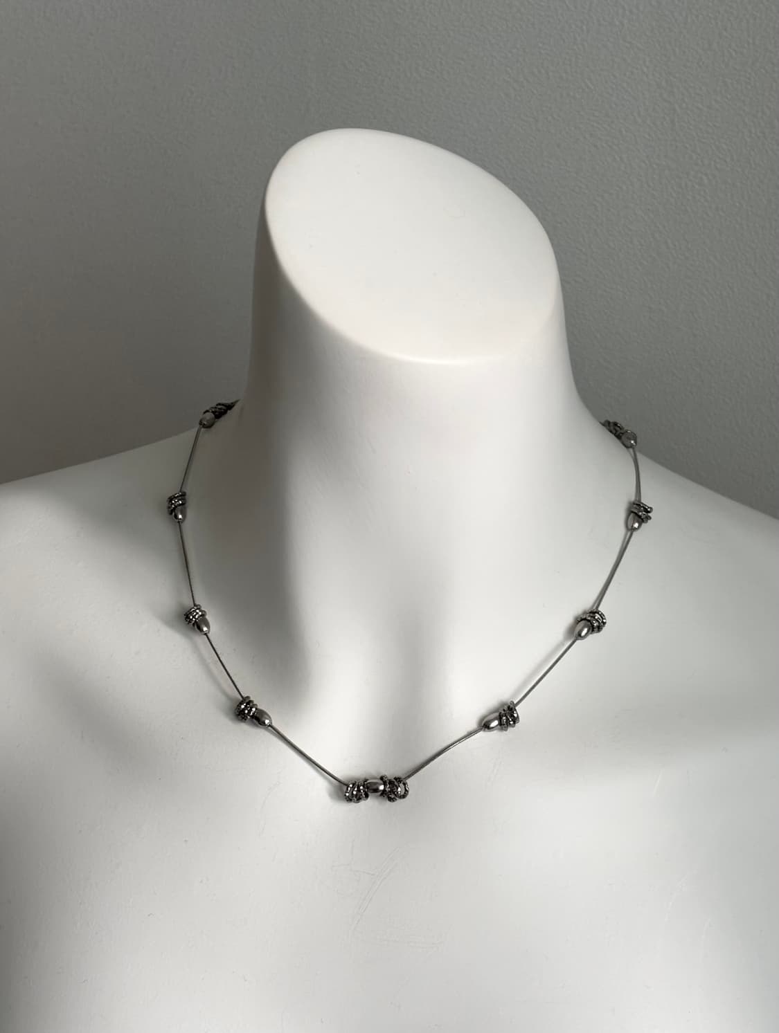 Silver ring necklace 상품이미지1