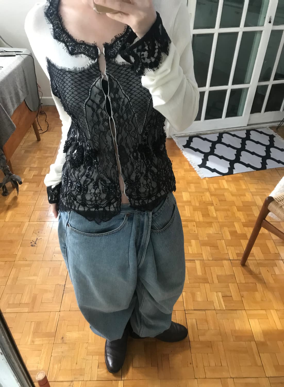 vintage lace cardigan  상품이미지4