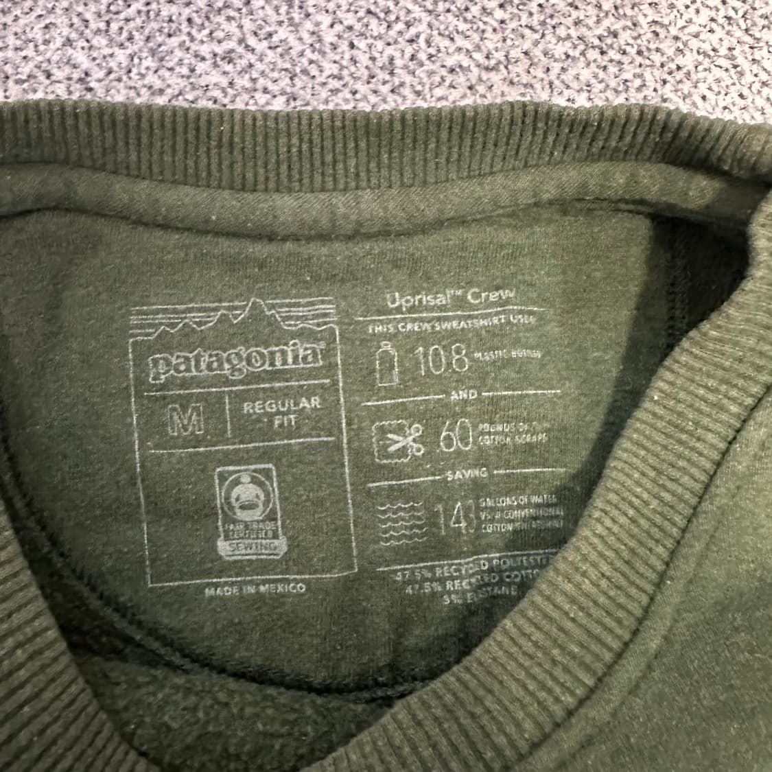 파타고니아 올리브 맨투맨 상품이미지4