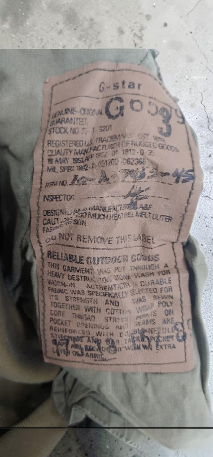 G-star raw 빈티지 밀리터리 카고 바지 32 상품이미지6
