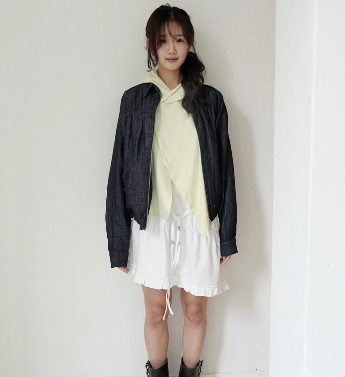 인앤양인하모니 프릴 블루종 데님 상품이미지4