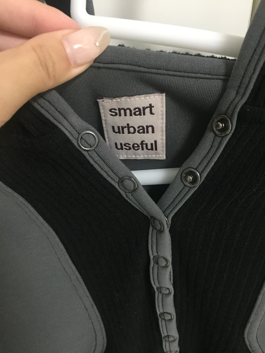 Smarturbanuseful 스냅 하프 후디 상품이미지3