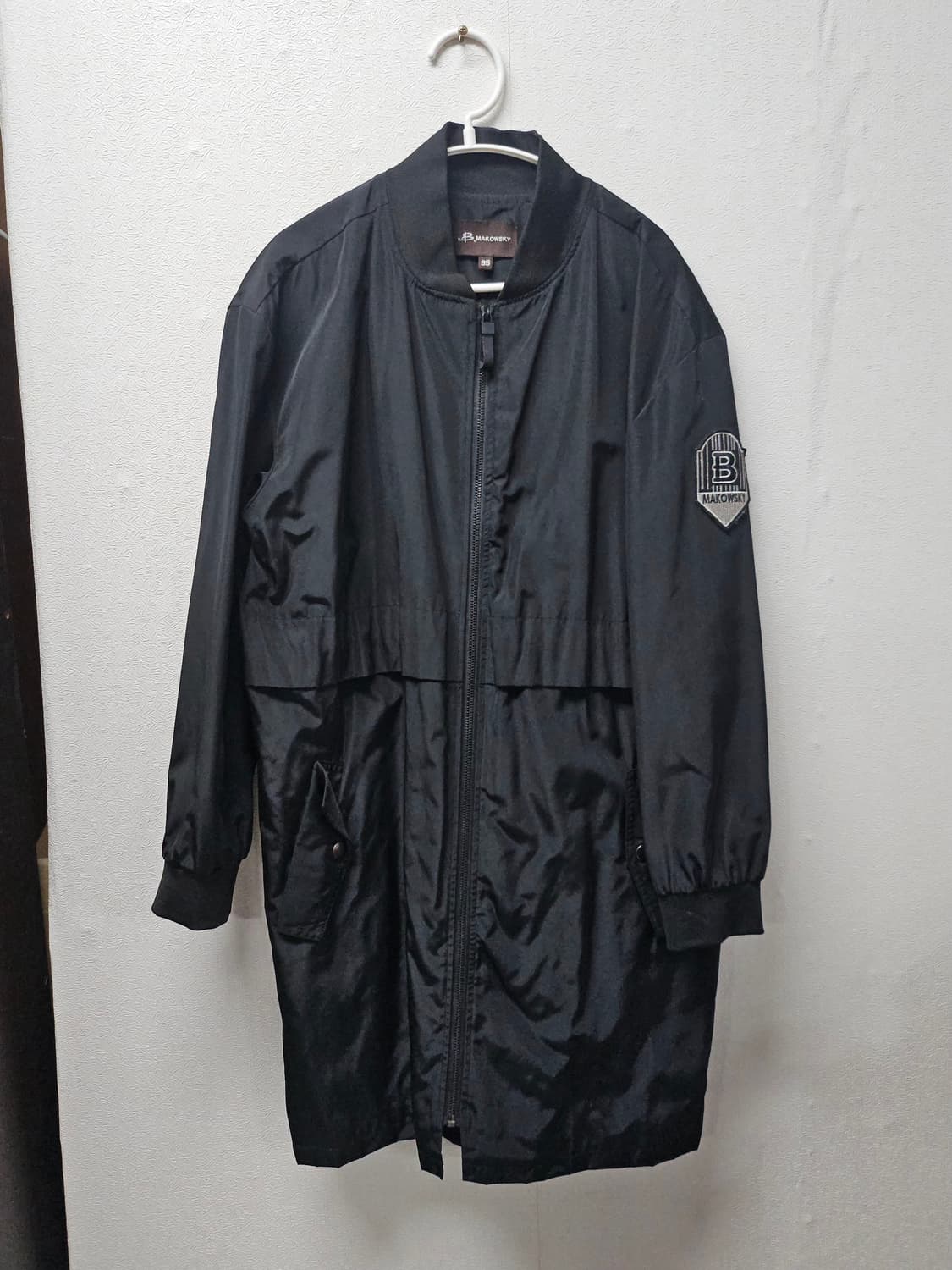 B.마코위스키 루즈핏 바람막이 롱 자켓 85 상품이미지1