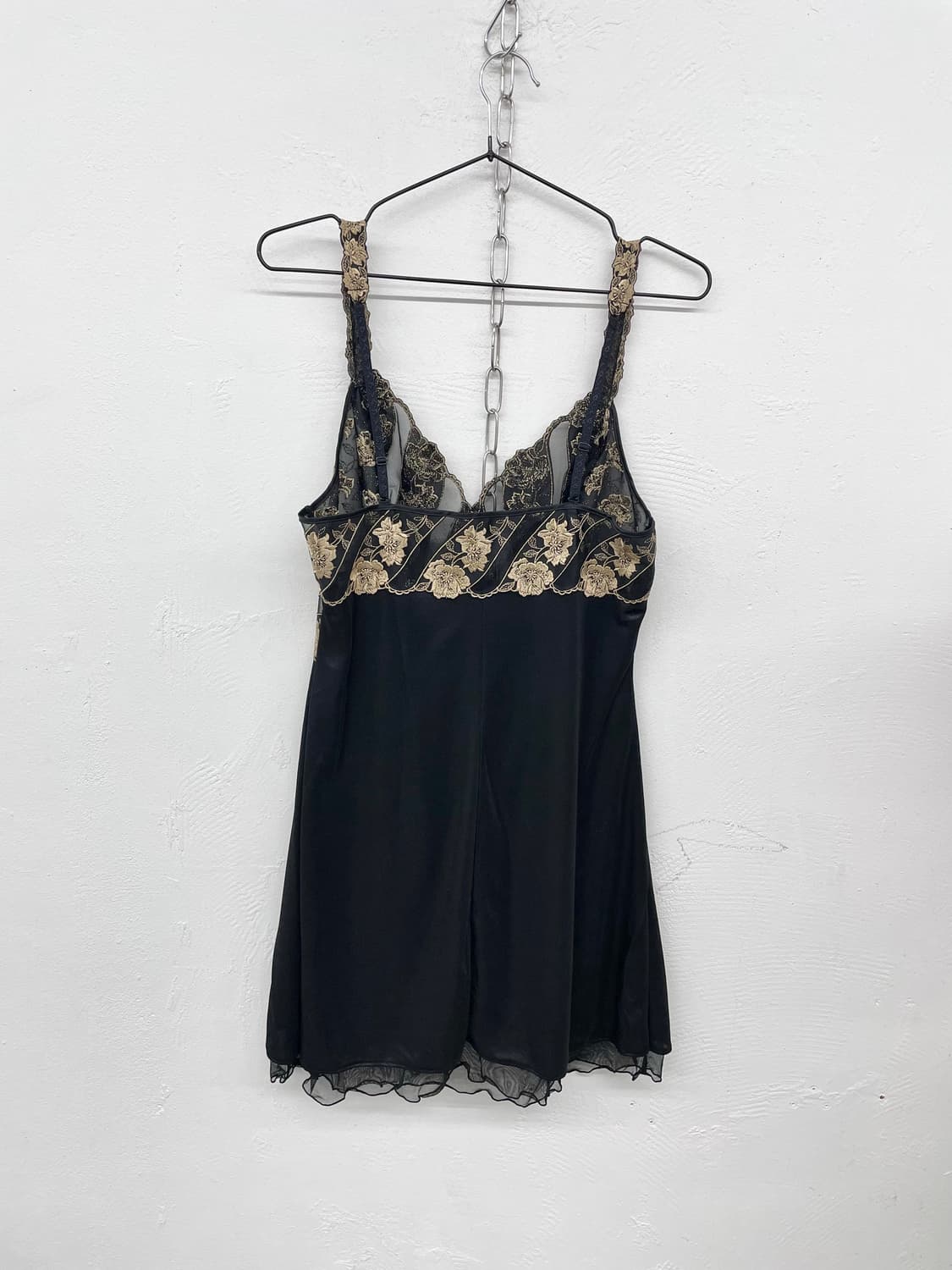 블랙 로즈 자수 슬립 상품이미지6