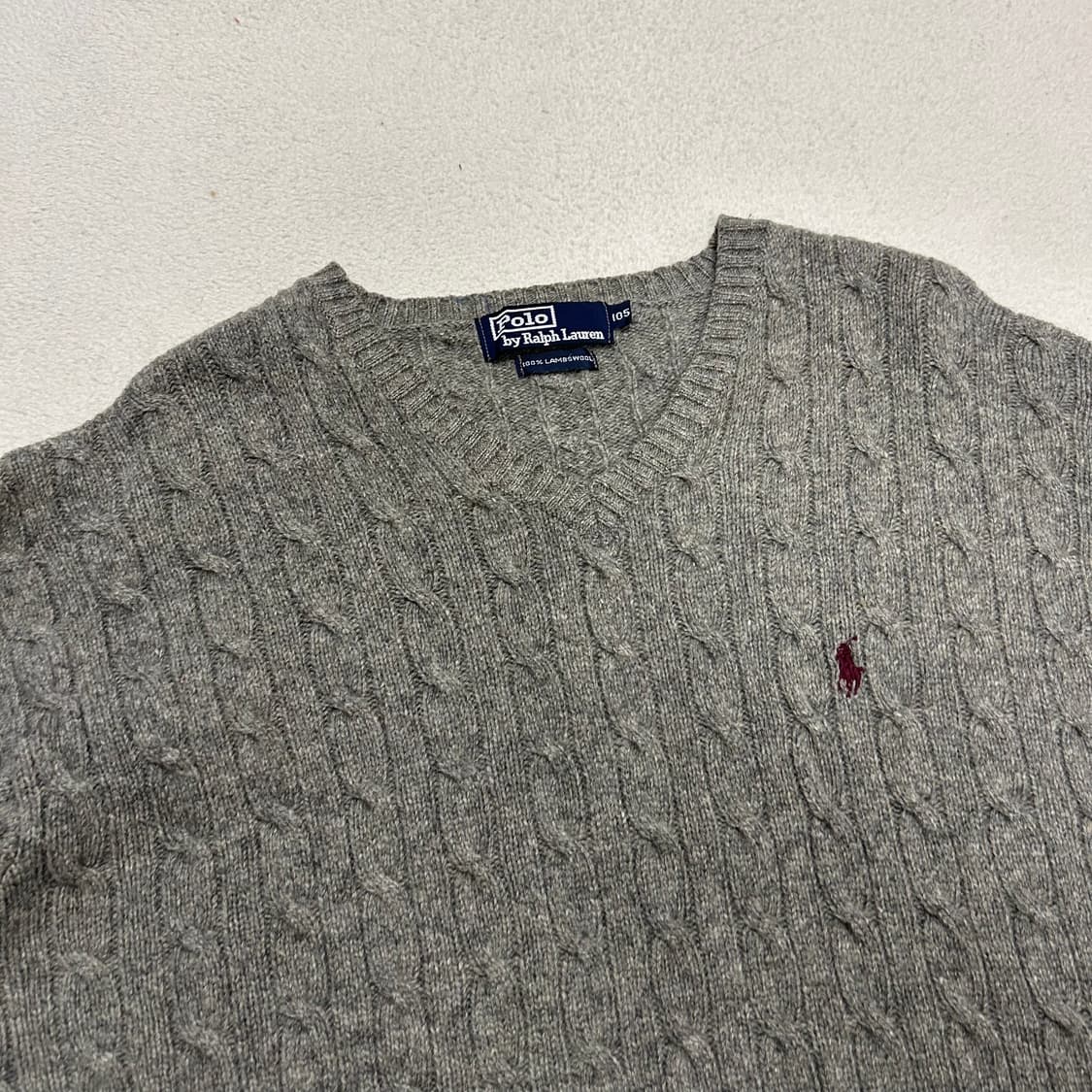 Polo Grey Cable Knit 상품이미지5