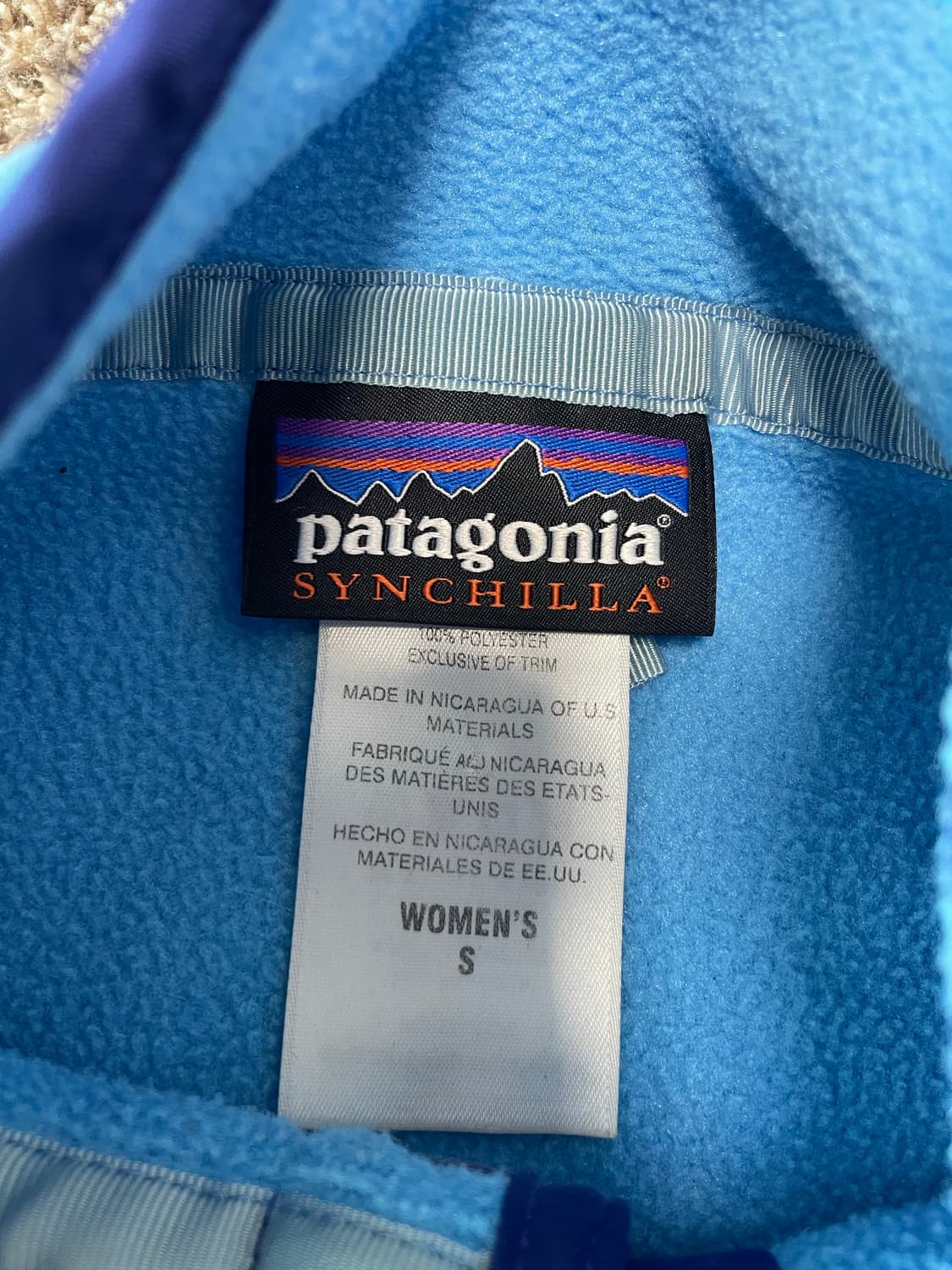 Patagonia synchilla 빈티지 신칠라 블루 상품이미지3