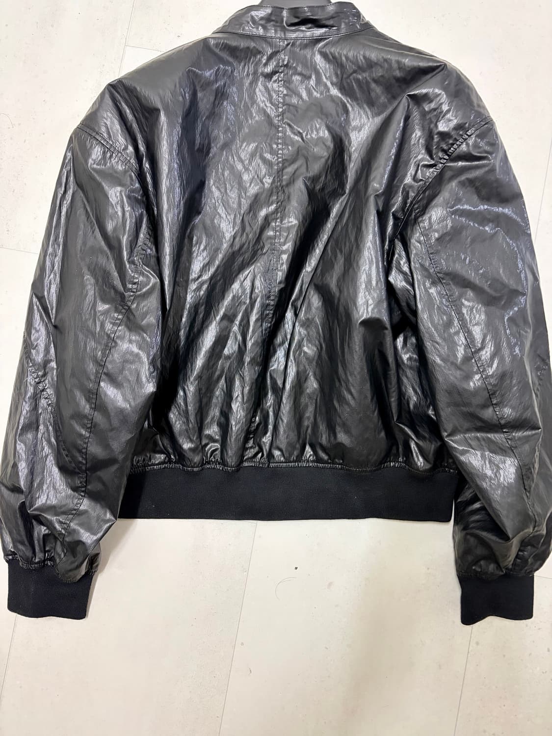 도프제이슨 패널드 스포티 레더 자켓 BLACK 상품이미지3